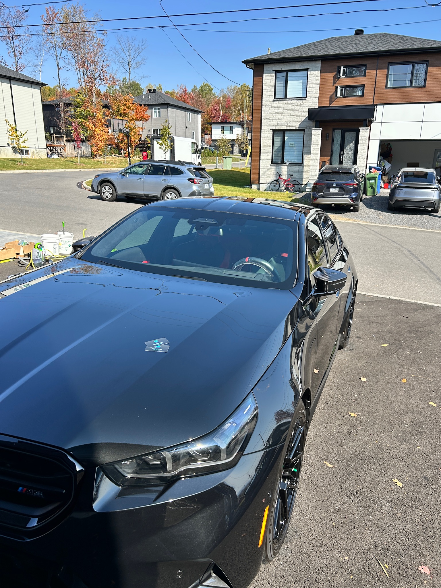 Avant — Lavage extérieur complet + décontamination